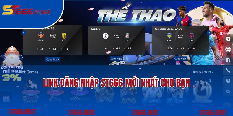 Đường link đăng nhập ST666 mới nhất theo chuyên gia