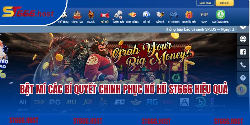 Bật mí các bí quyết chinh phục nổ hũ ST666 hiệu quả 