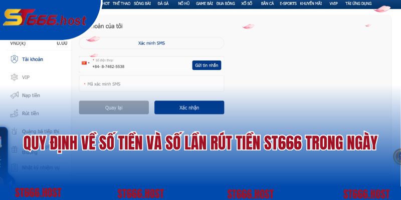 Hướng dẫn rút tiền ST666 cho người mới